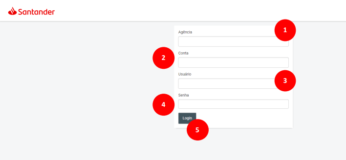 Passo 3 – Login com agência, conta, usuário e senha
