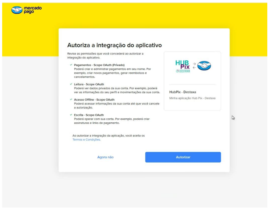 Passo 7 – Login do representante legal e aceite